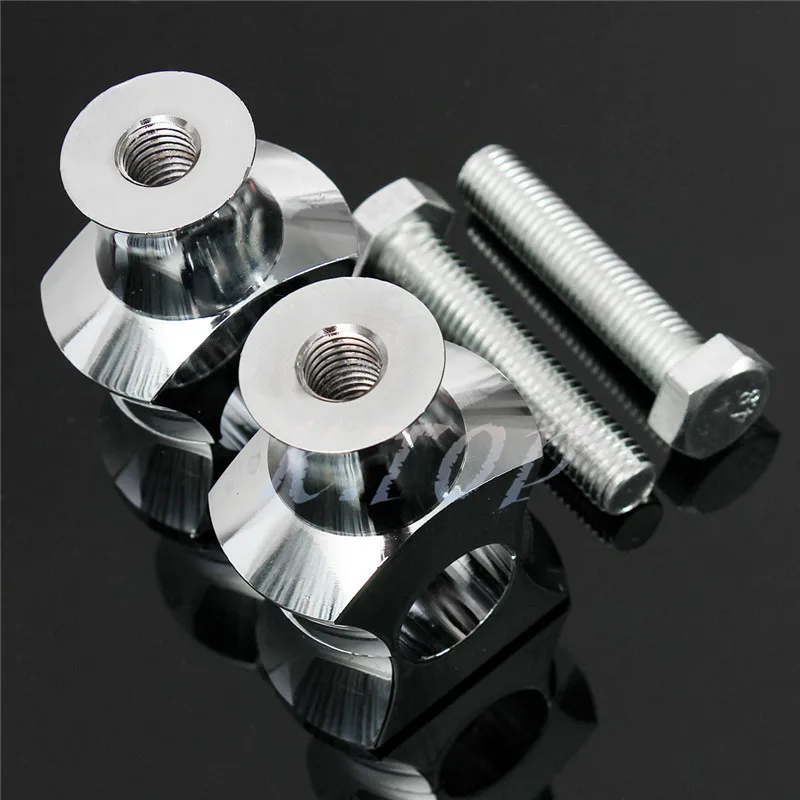 Хромированный 1 дюйм 25 мм зажим для Руля Мотоцикла шорты стояк Harley Cruisers Bobber Chopper