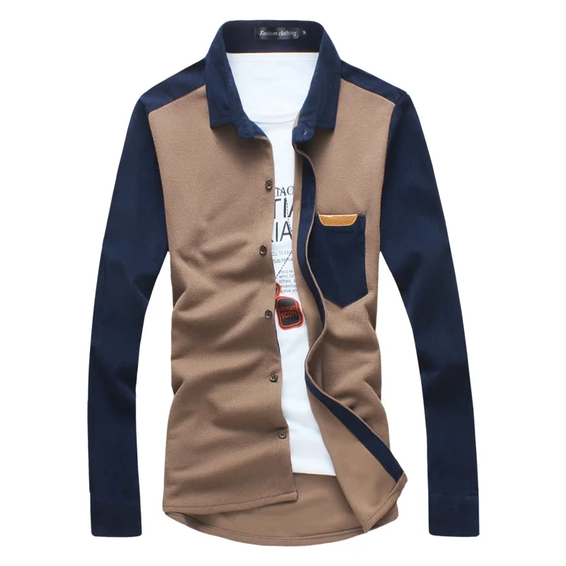 GODLIKE Новая мужская мода повседневная с длинным рукавом Большая рубашка весной