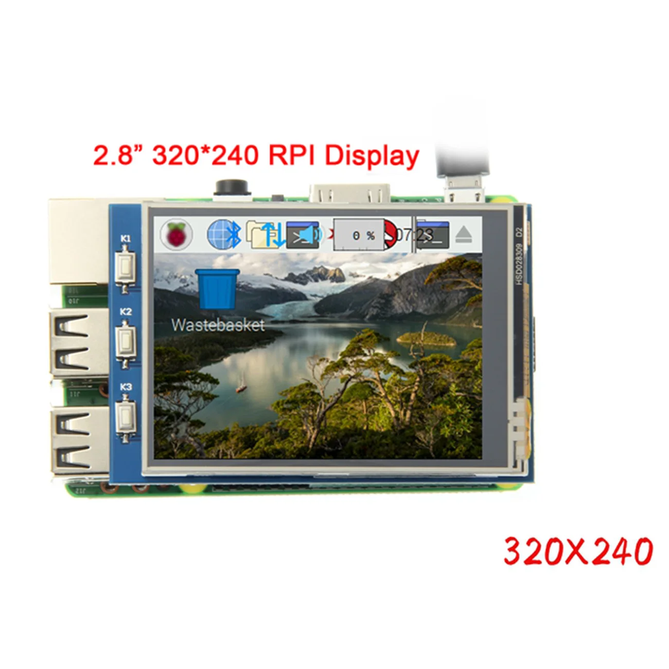2.8 Inch RPI LCD 2,4/2,8 дюймов 320*240 Сенсорная панель Сенсорный экран TFT ЖК-модуль экран дисплей для Raspberry Pi GPIO вход - Цвет: 2.8 Inch RPI LCD