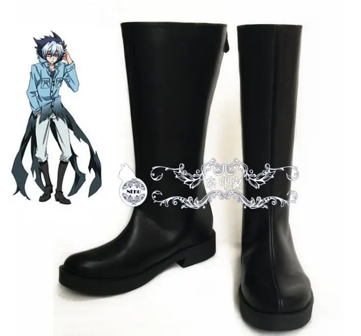 

Аниме SERVAMP Пижама пепепельный Черный кот Kuro вампир Кот Панк косплей костюм сапоги Лолита панк обувь