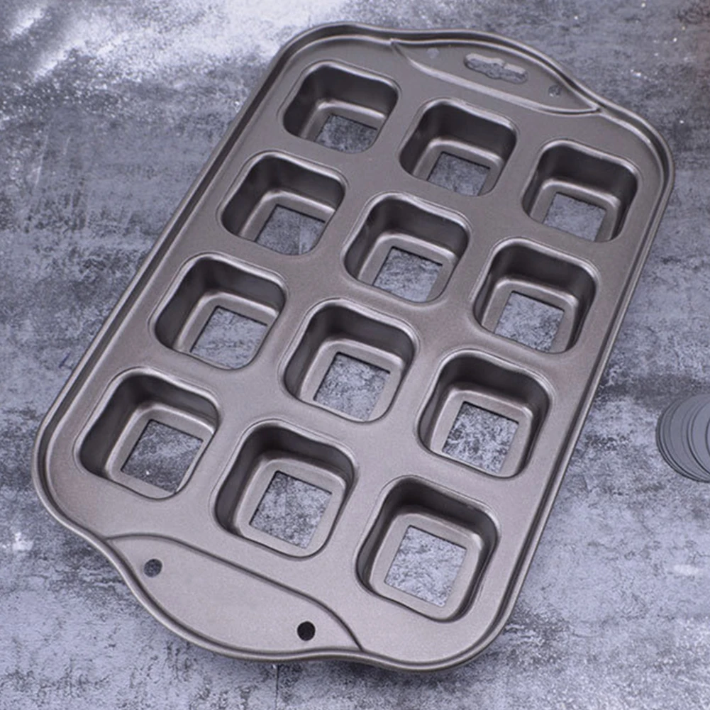 12 чашки пресс-формы для выпечки антипригарным торта печенье блюда поддон кекс
