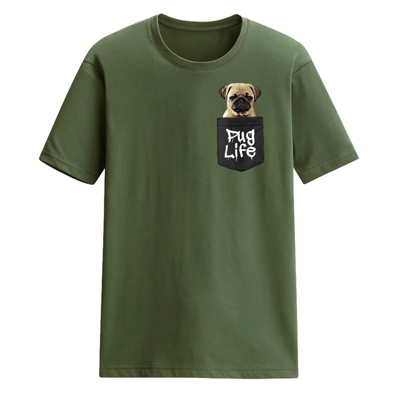 Милый 3D чехол pug Life в карман печати мужская футболка 2018 хип-хоп для веселый