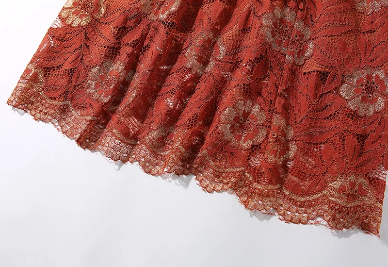 FGLAC винтажное vestidos модное повседневное кружевное платье с рукавом 3/4 элегантное тонкое Открытое вечернее платье для женщин
