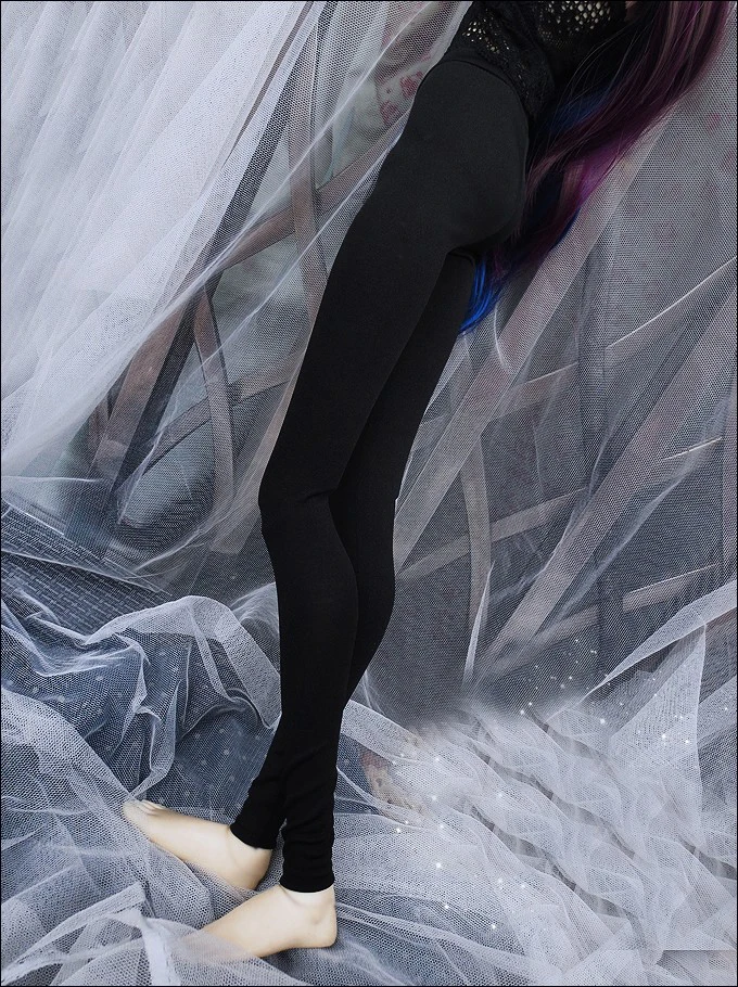 D01-P072 детская игрушка ручной работы 1/3 1/4 аксессуары для кукол BJD/SD Одежда для кукол черные облегающие Стрейчевые брюки-карандаш 1 шт