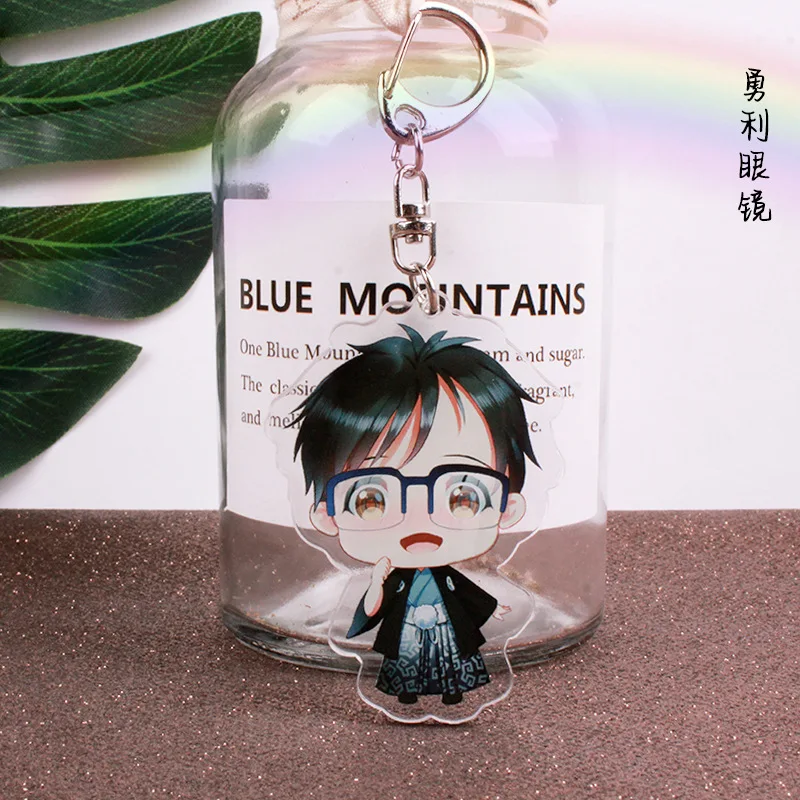 Брелок для ключей с изображением персонажей аниме YURI on ICE японский мультяшный