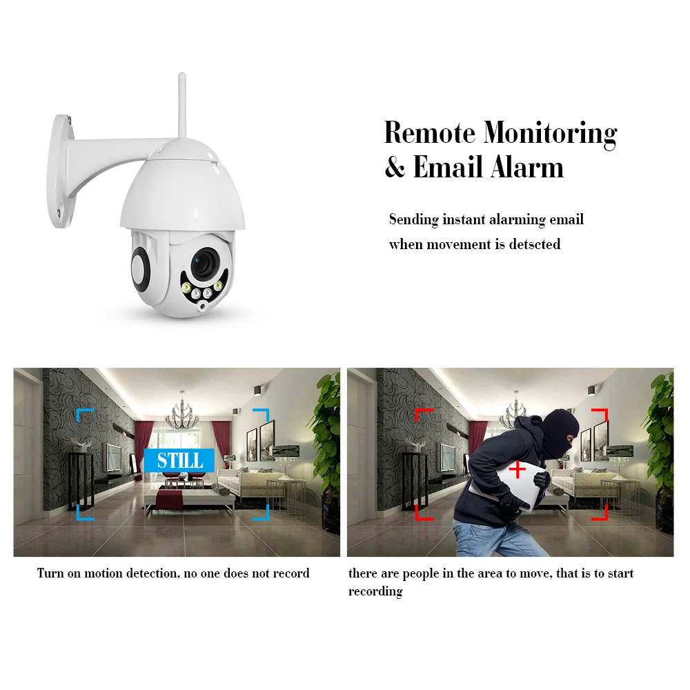 ZGWANG 1080P PTZ IP камера открытый купол WIFI 5X зум объектив скорость беспроводной ИК