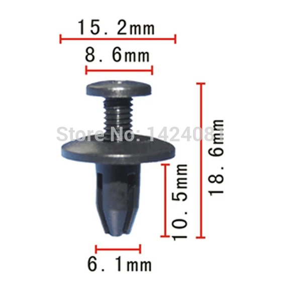 

100x OEM Nylon Fastener Rivet Push-Type Retainer Clip for Honda 90684-SA5-0030, for Isuzu 8942981190, for Nissan 10998-30880