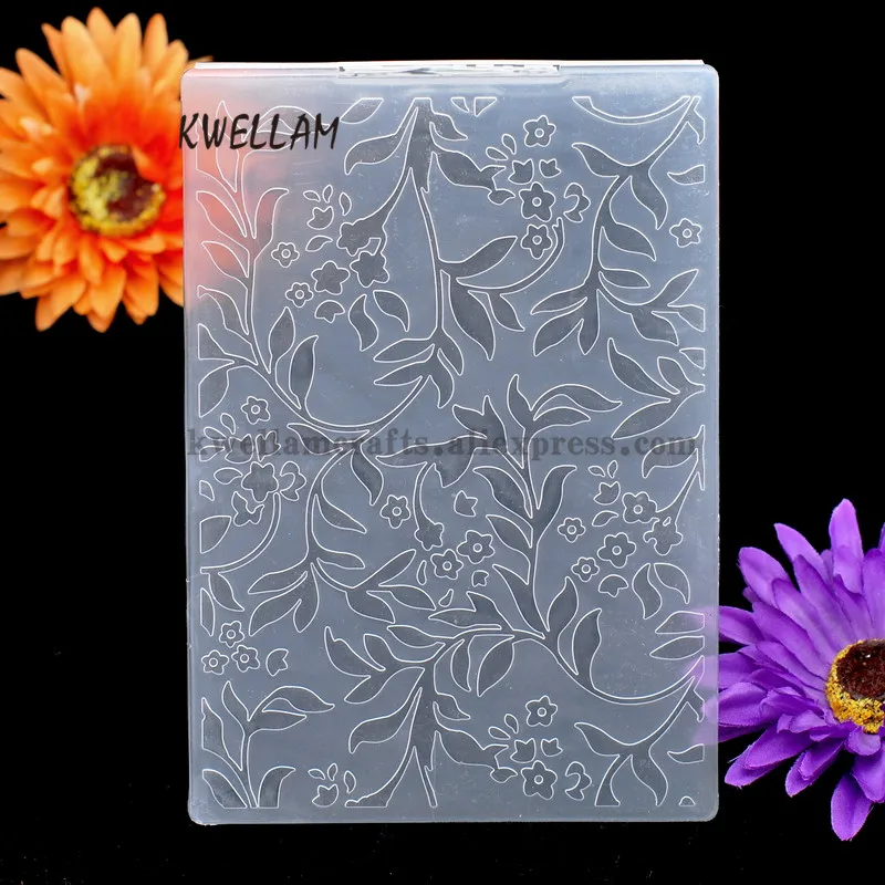 Branches Leaves Flower Plastic Embossing Folder For Scrapbook DIY Album Card Tool Template 10.6x14.5cm KW7031452 | Дом и сад