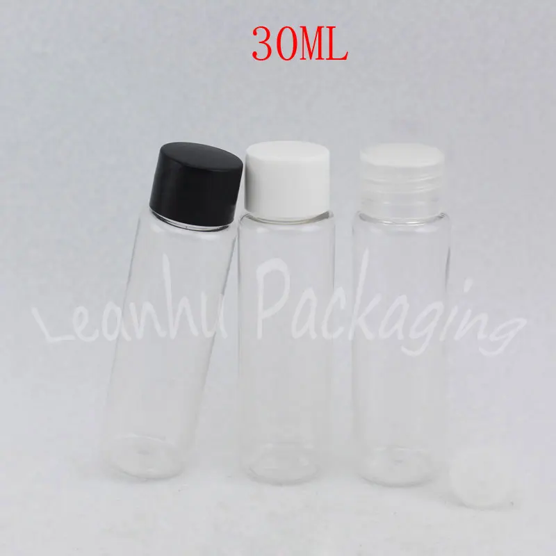 

30ML Transparent Plastic Bottle With Screw Cap , 30CC Empty Cosmetic Container , Lotion / Toner Packaging Bottle ( 100 PC/Lot )