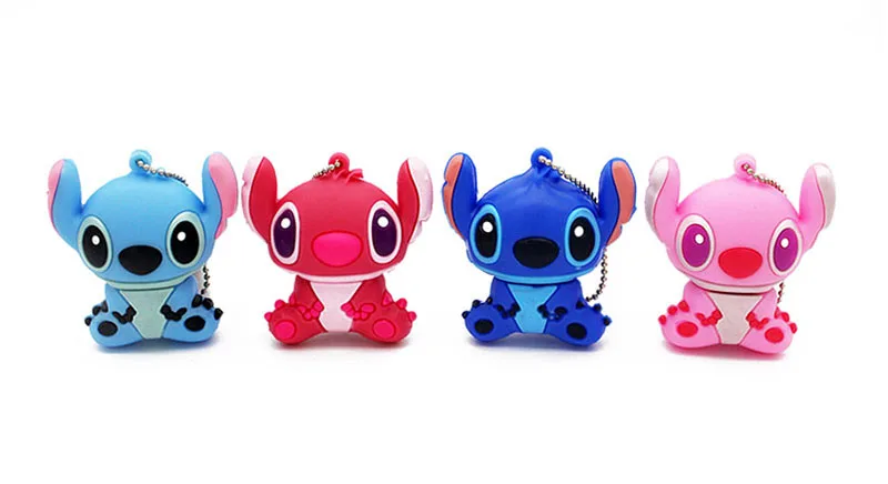 Jaster lovely Cartoon Lilo& Stitch USB флеш-накопители 64 ГБ 32 ГБ 16 ГБ 8 ГБ 4 ГБ флеш-накопитель карта памяти флешки в подарок