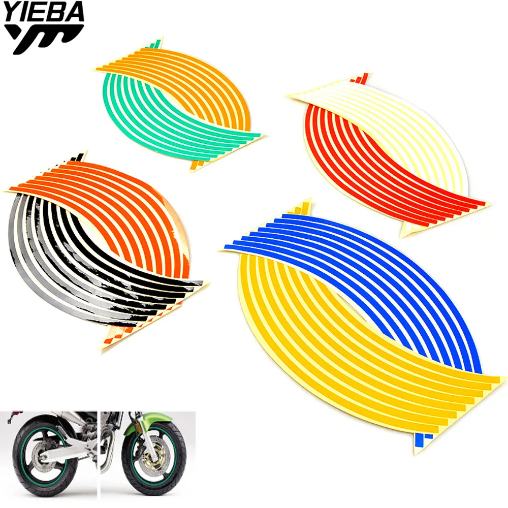 Для yamaha TMAX 500/530 XT660/X/R/Z YZF R25 R3 R15 YBR 125 XP500 MT-03 17/18 дюймов полоски на колеса мотоцикла