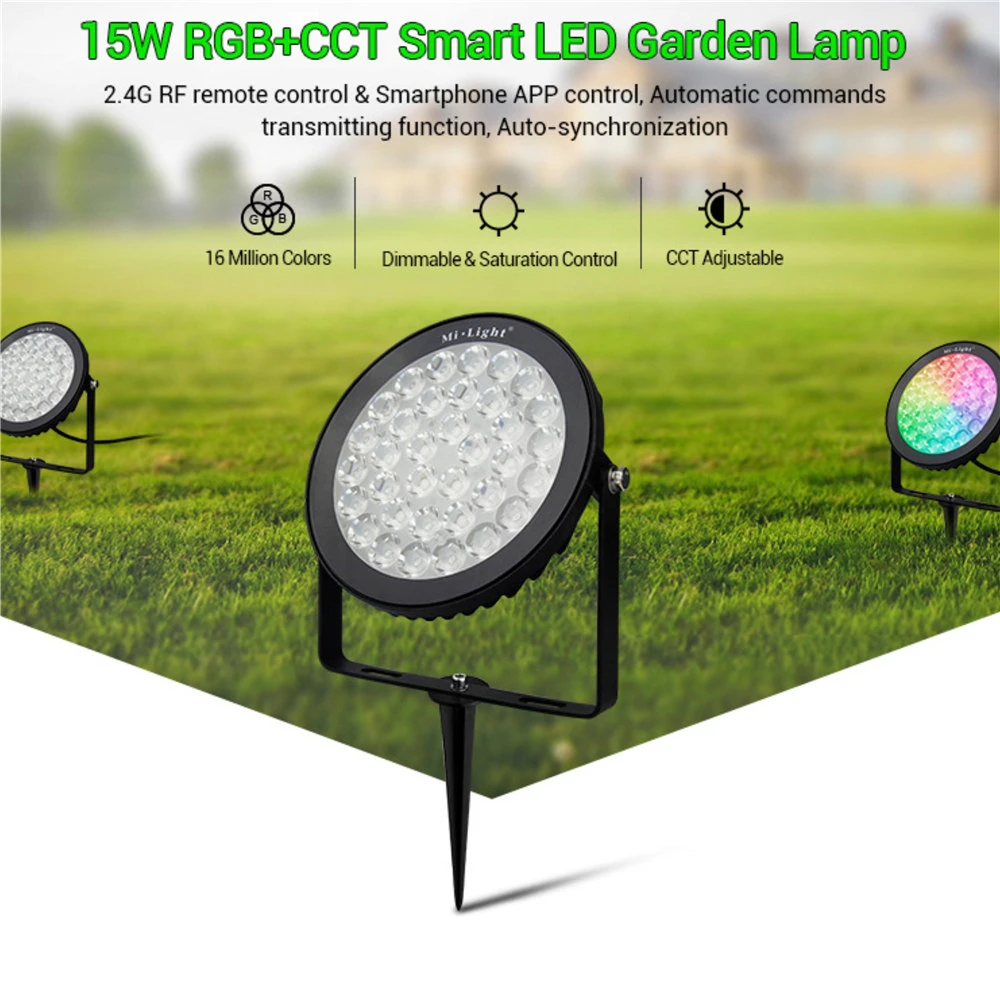 Mi Light RGB + CCT светодиодный светильник для сада Открытый водонепроницаемый 9 Вт 15
