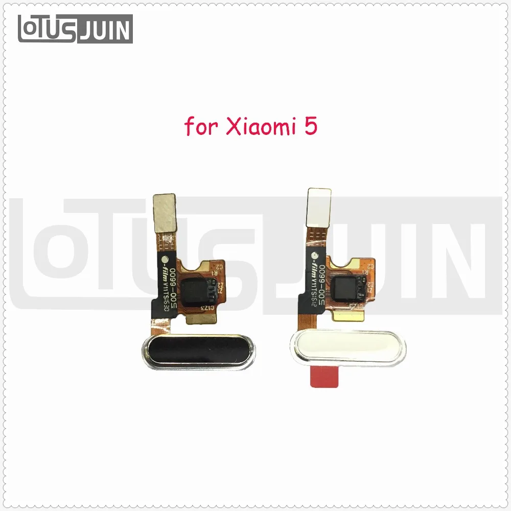 1pcs White /Black/Gold color Home Button Fingerprint Flex Cable Return Key For Xiaomi Mi 5 M5 Mi5+Tracking No | Мобильные телефоны