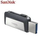 Флеш-накопитель Sandisk Type-C SDDDC2 USB 32 Гб 64 ГБ, двойной OTG флеш-накопитель DC2 USB флешка 128 ГБ Micro USB флеш-накопитель Type-C DC2 USB 3,1