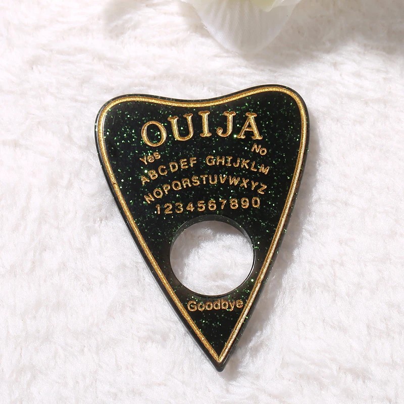 5 шт. плоский с оборота полимерный mixedcabochon Ouija board planchette decoden чехол для телефона ожерелье части игровой доски 42*60 мм