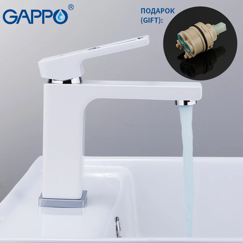 GAPPO Shower system brass water tap chrome and white bath faucet mixer bathtub with basin bathroom shower | Обустройство дома