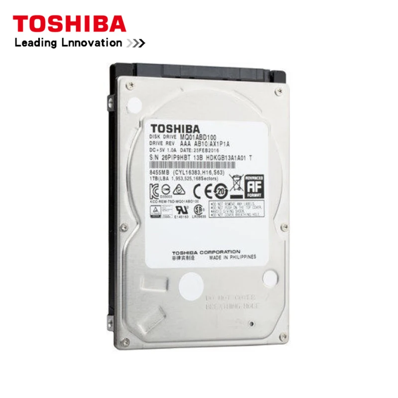 Toshiba 1 ТБ ноутбук HDD MQ01ABD100 SATA 5400 об./мин. 8 МБ Кэш 2 5 &quotВнутренний жесткий диск для