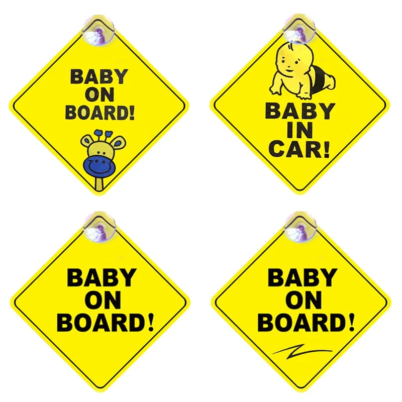 Автомобильный Стикеры Baby ON BOARD Предупреждение Безопасность знак s виниловые