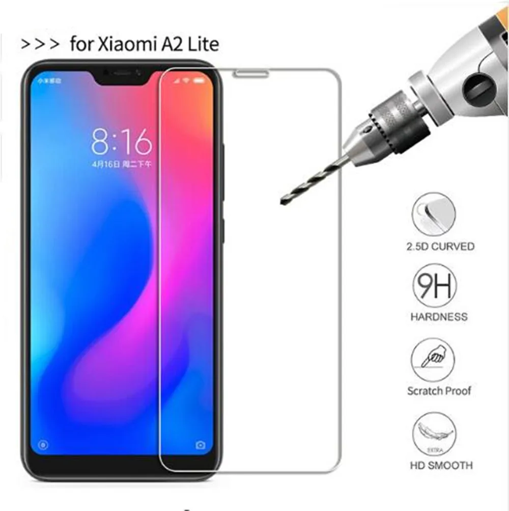 Женская Защита экрана для Xiaomi Mi A2 Lite 5 84 дюймов 2.5D 9H закаленное стекло A2Lite