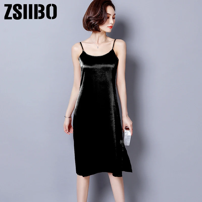 Элегантное Шелковое Платье на бретельках в Корейском стиле летние сексуальные