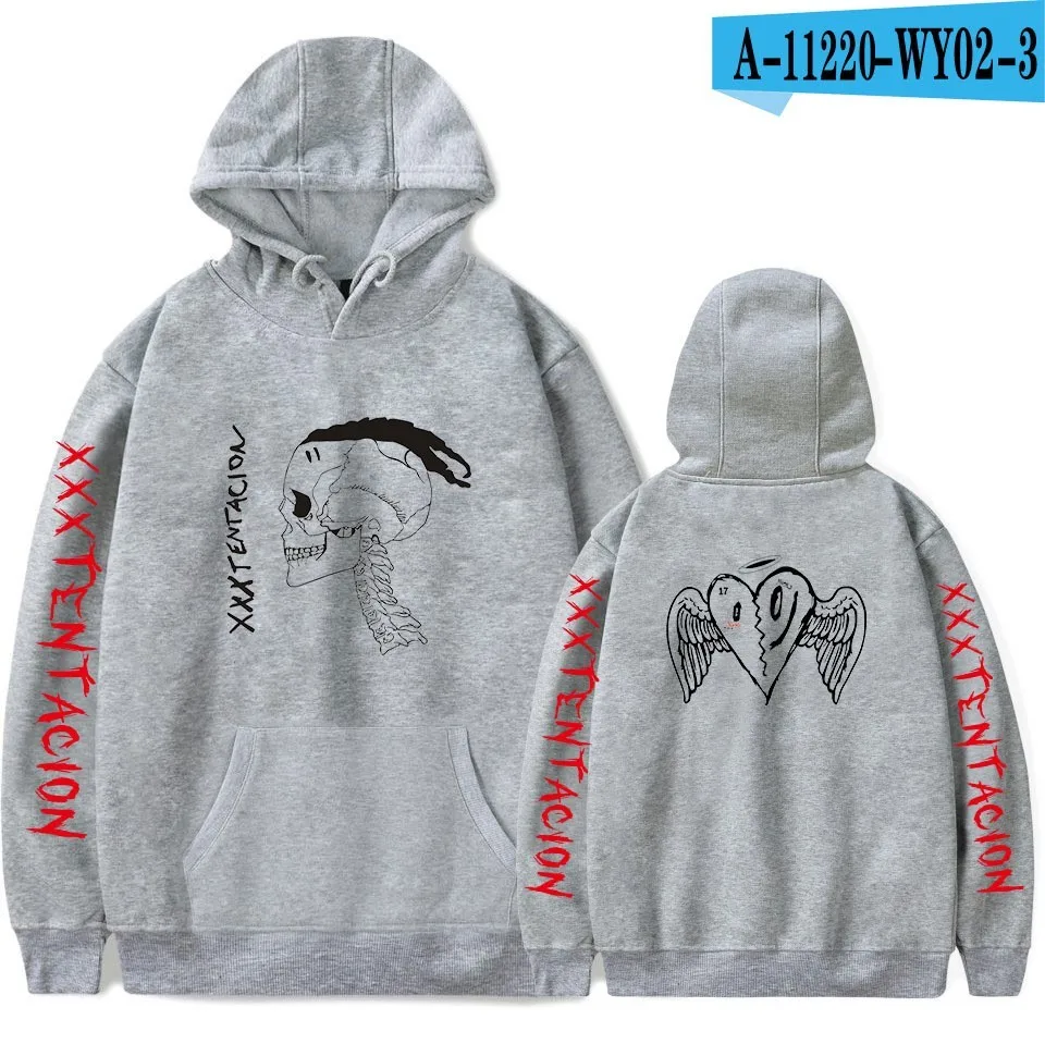 A-11220-WY02-3G Xxxtentacion толстовки для мужчин Толстовка рэпер Xxxtentacion RIP Revenge хип-хоп толстовки с капюшоном для женщин и девочек Мужской пуловер с капюшоном - Цвет: A-11220-WY02-3G