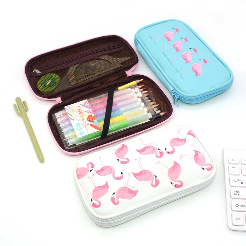 Чехол для карандаша с Фламинго Etui Pennen Papeleria Lapices Estuches Kawaii Kids Box School Trousse школьный Stylo