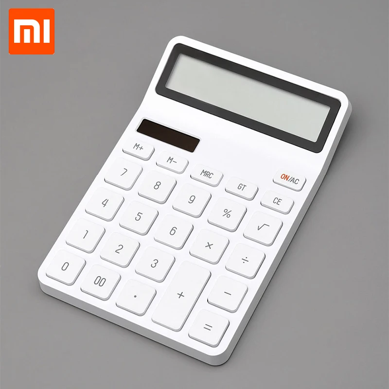 Xiaomi Mijia LEMO Настольный калькулятор фотоэлектрический двойной привод 12 цифр
