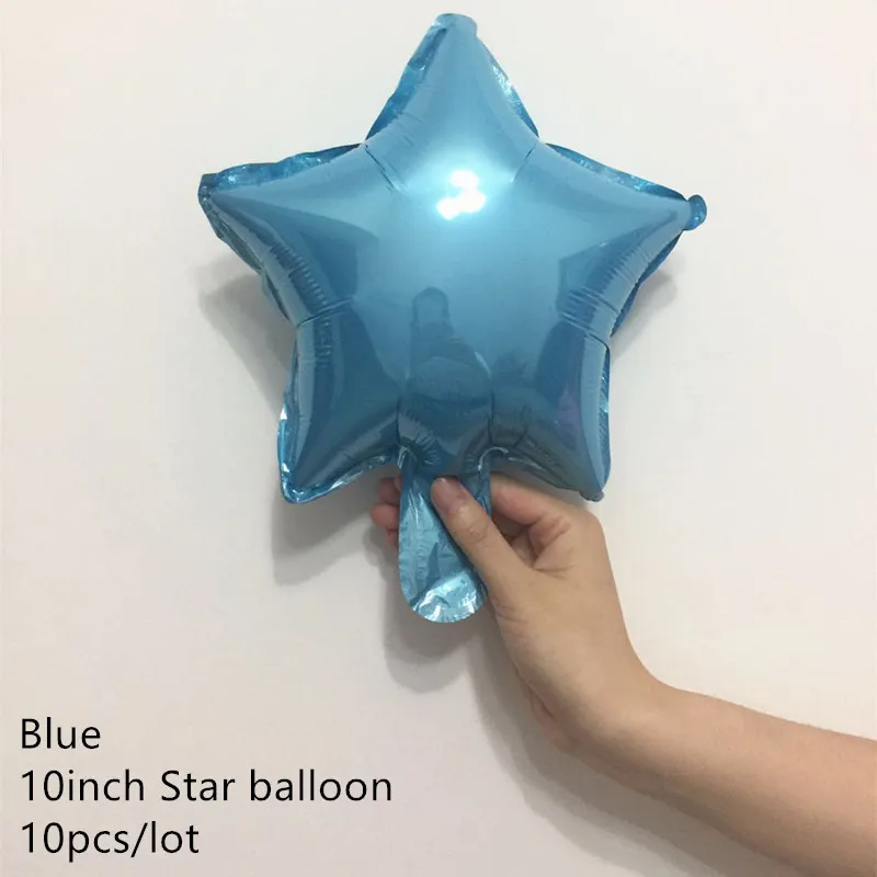 10pcs blue star Baby Shower баннер его мальчик/девушка воздушный шар "Конфетти" Детские Пол раскрыть День рождения украшения подарок для детей вечерние Декор поставки - Цвет: 10pcs blue star