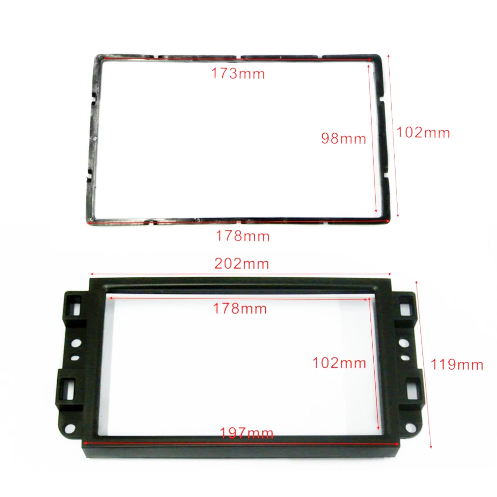 2Din Car DVD Frame Audio Fitting Adaptor Dash Trim Kits Facia Panel for Chevrolet Captiva/Lova/Gentra Double Din radio player | Автомобили
