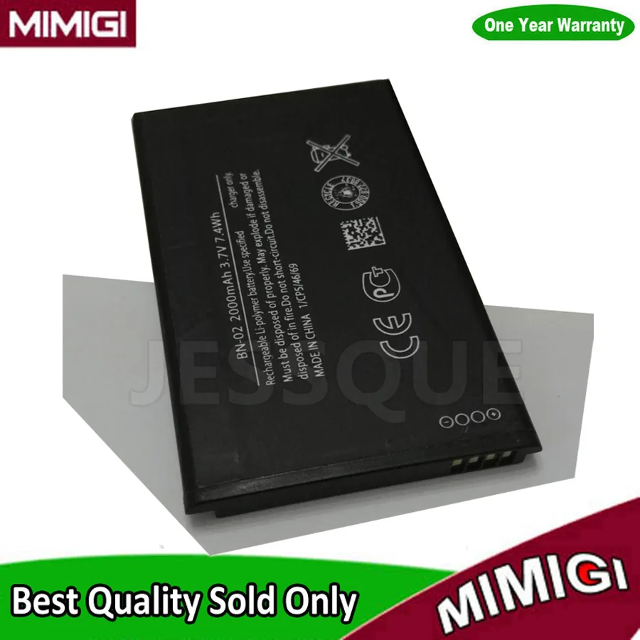 Jessque 2000мАч bn 02 bn02 Батарея для Nokia XL 4 г rm 1061 1030 1042 RM аккумулятор сотовый телефон +