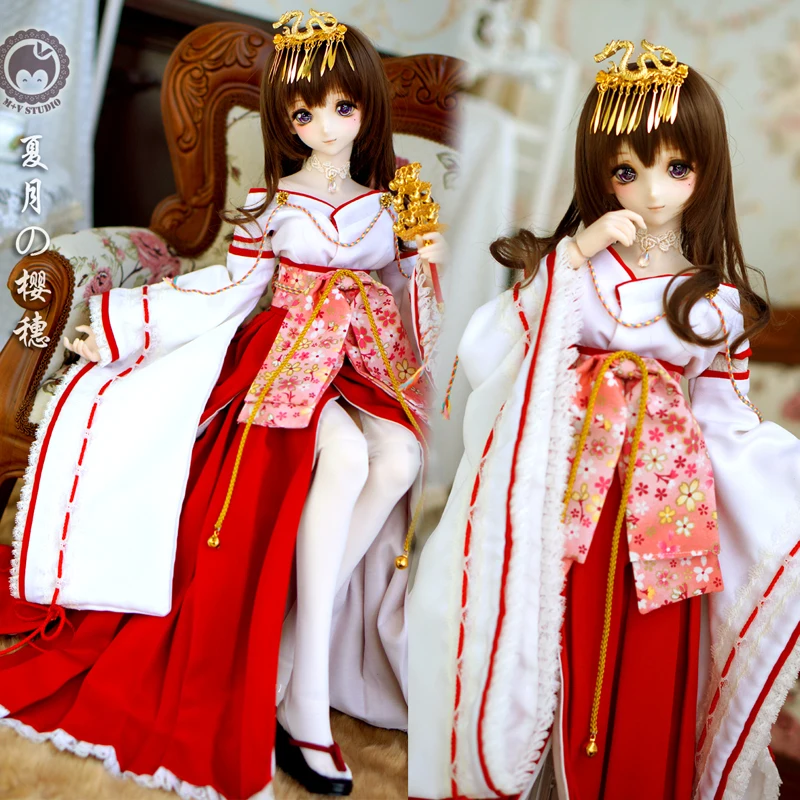 [Агент] костюм в античном стиле аниме Miko Улучшенная кимоно 1/3 BJD SD DD кукольная