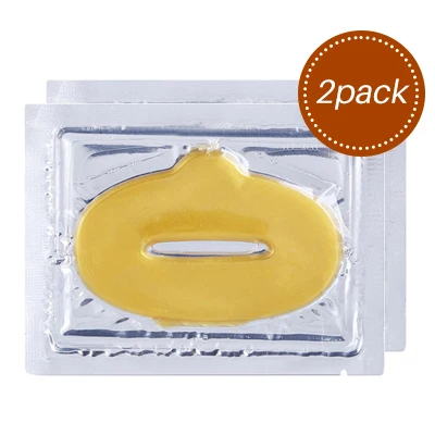 2pack gold 2/3/5/6/7 Pack Кристалл Коллаген для губ маска для губ пополнела увеличитель губ масок увлажняющая питают анти-против старения Уинкль набор патчей - Цвет: 2pack gold