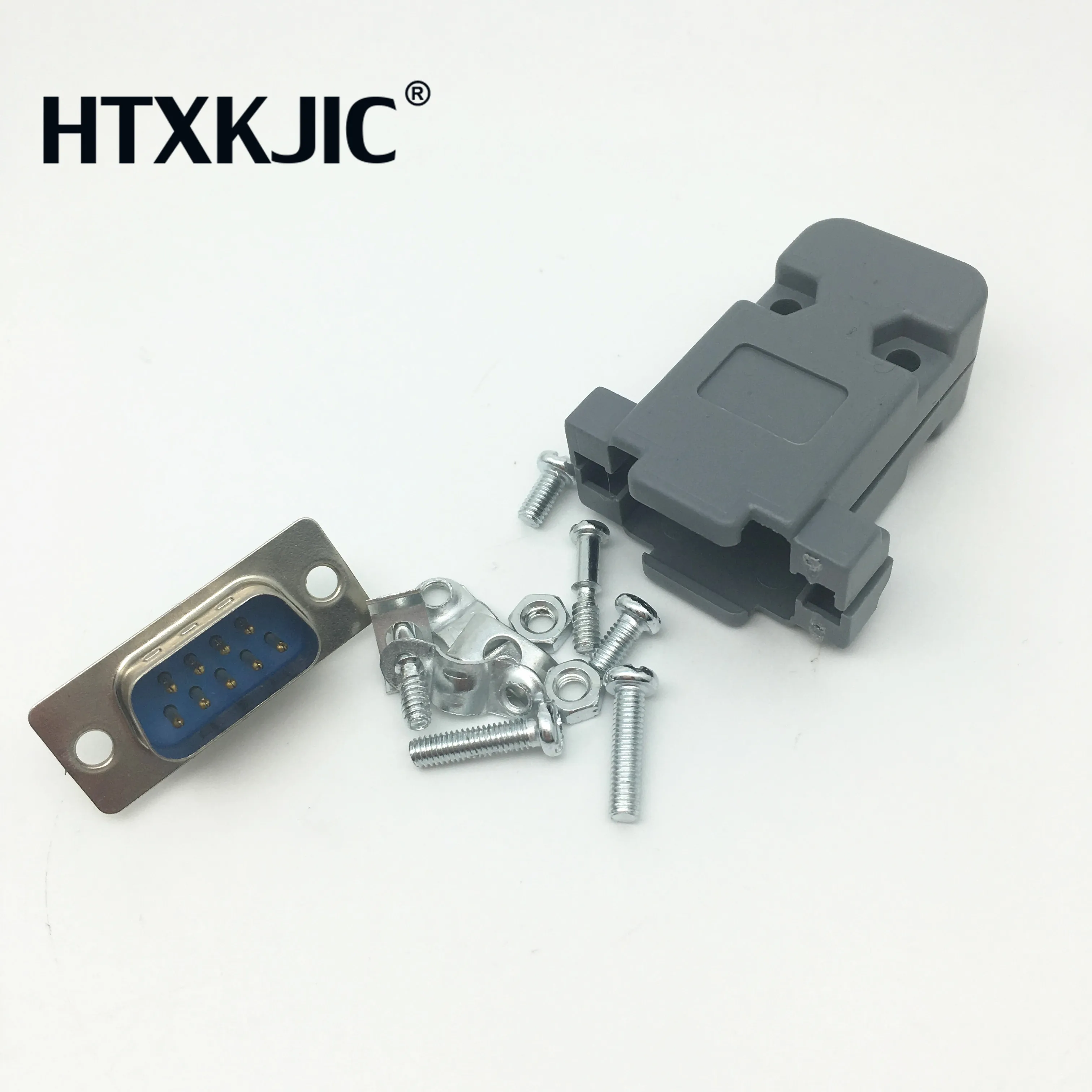 10 комплектов разъема последовательного порта RS232 DB9 мужской разъем штекера 9 контактов из меди с пластиковым корпусом DIY.