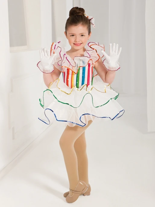 Новинка 2018 балетный танцевальный костюм для девочек детский выступлений и