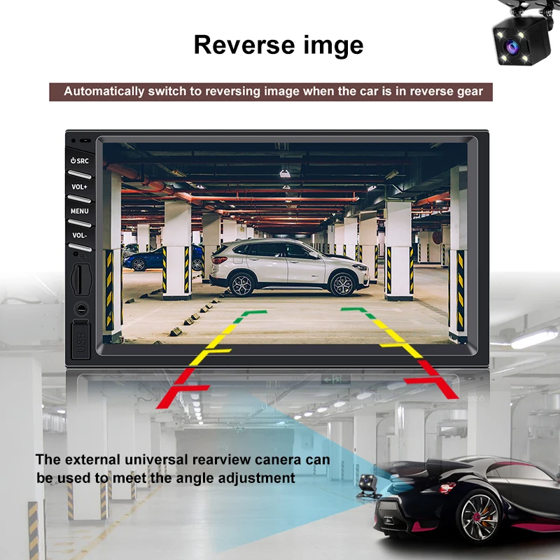 2din Автомагнитола 7 дюймов сенсорный mirrorlink Android плеер 2 DIN MP5 Авторадио Bluetooth Камера