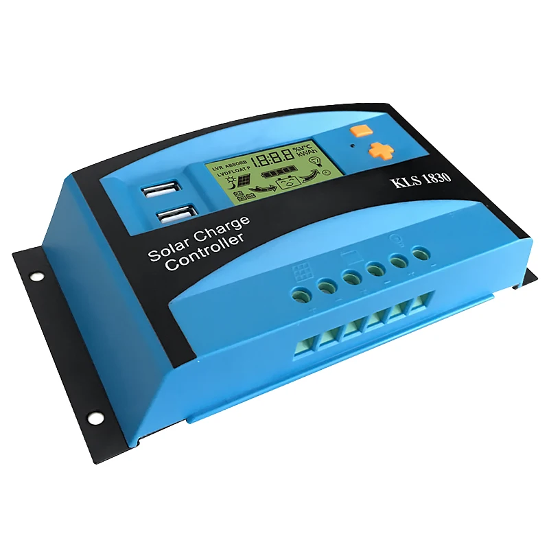 SUNYIMA ШИМ 12 В 24 30A Солнечный контроллер ЖК дисплей функция Dual USB 5VDC выход панели