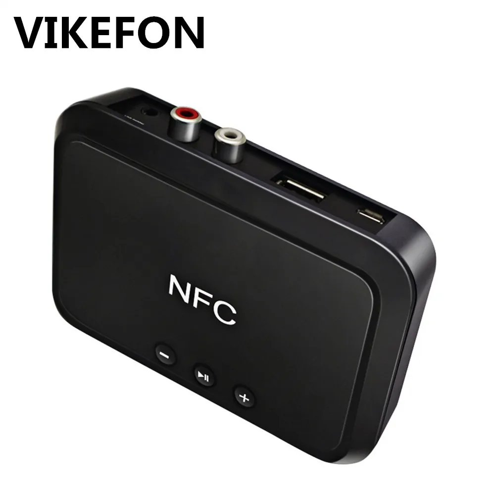 Bluetooth аудиоприемник VIKEFON с поддержкой NFC Hi Fi стереозвука беспроводной адаптер 3 5