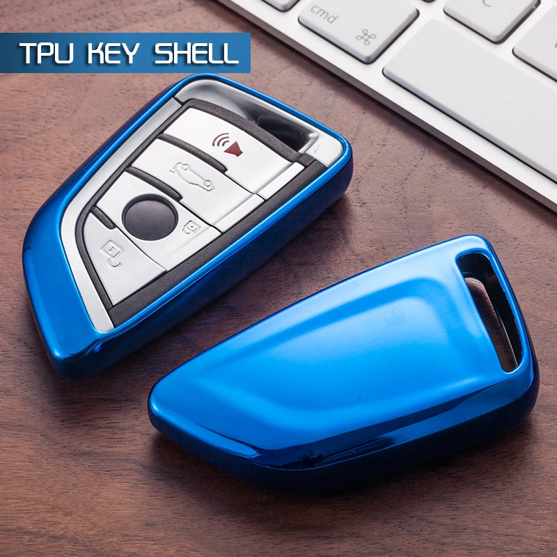 Фусу Мягкие TPU ключа автомобиля чехол сумка Shell держатель защиты кожи для BMW X1 X5 X6