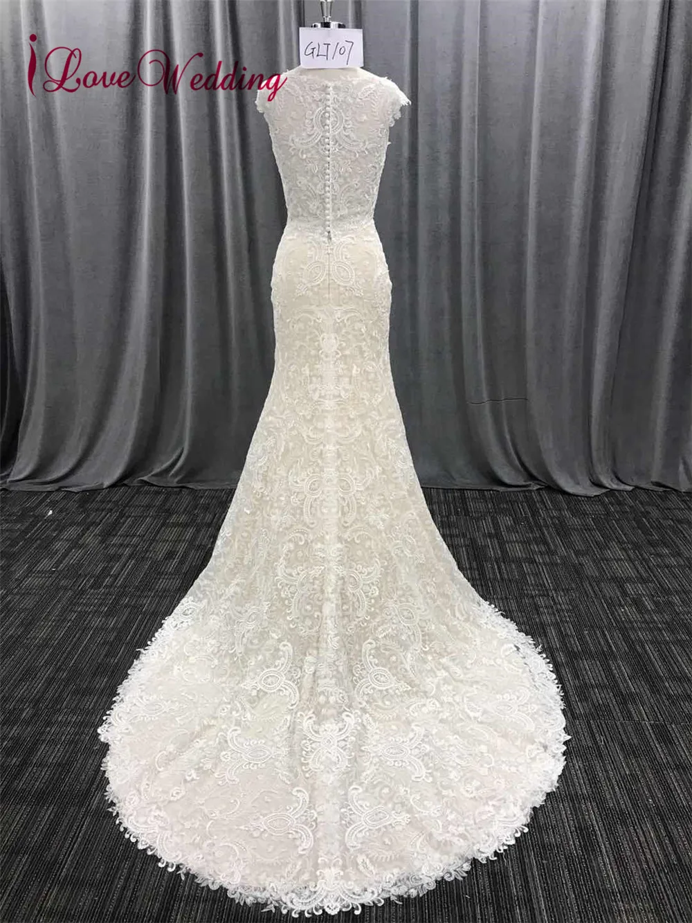 ILoveWedding/длинное кружевное платье в богемном стиле с вышивкой виде Русалочки