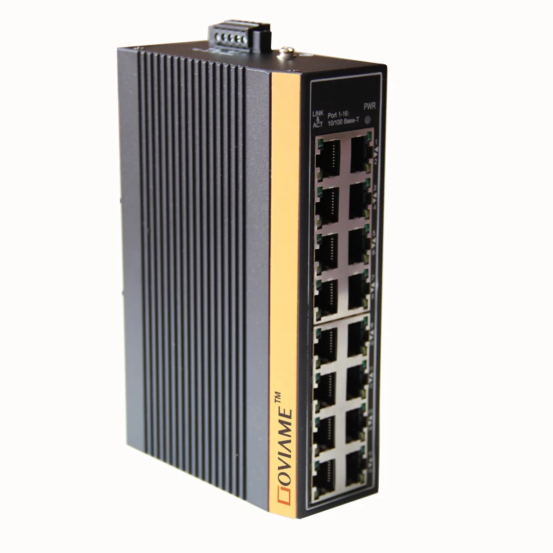Billig 16 Ports Ethernet Schalter Din-schiene Montiert Industrielle Ethernet Schalter RJ45 Stecker, 10/100/100 0 Mbps Unmanaged Ethernet Switch