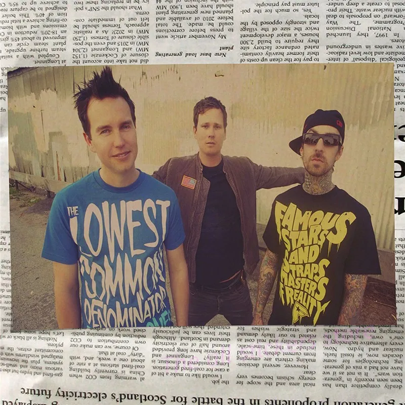 Blink 182, винтажная Ретро рок-группа, музыкальная гитара, матовая крафт-бумага, античный плакат, настенная наклейка, домашний декор/6009 - Цвет: 5