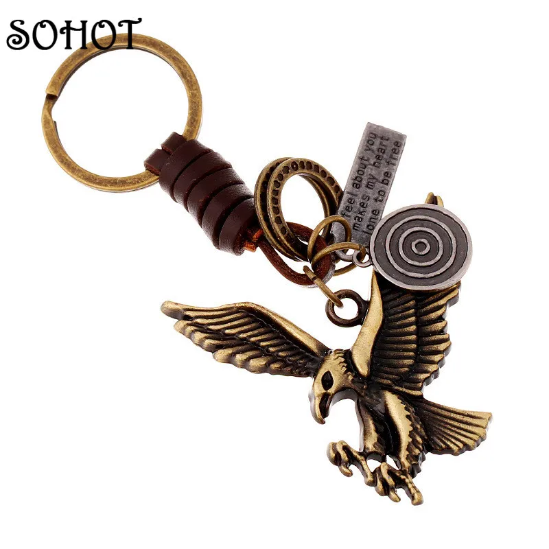 Классический винтажный брелок для ключей SOHOT из натуральной кожи|accessories gift|gift