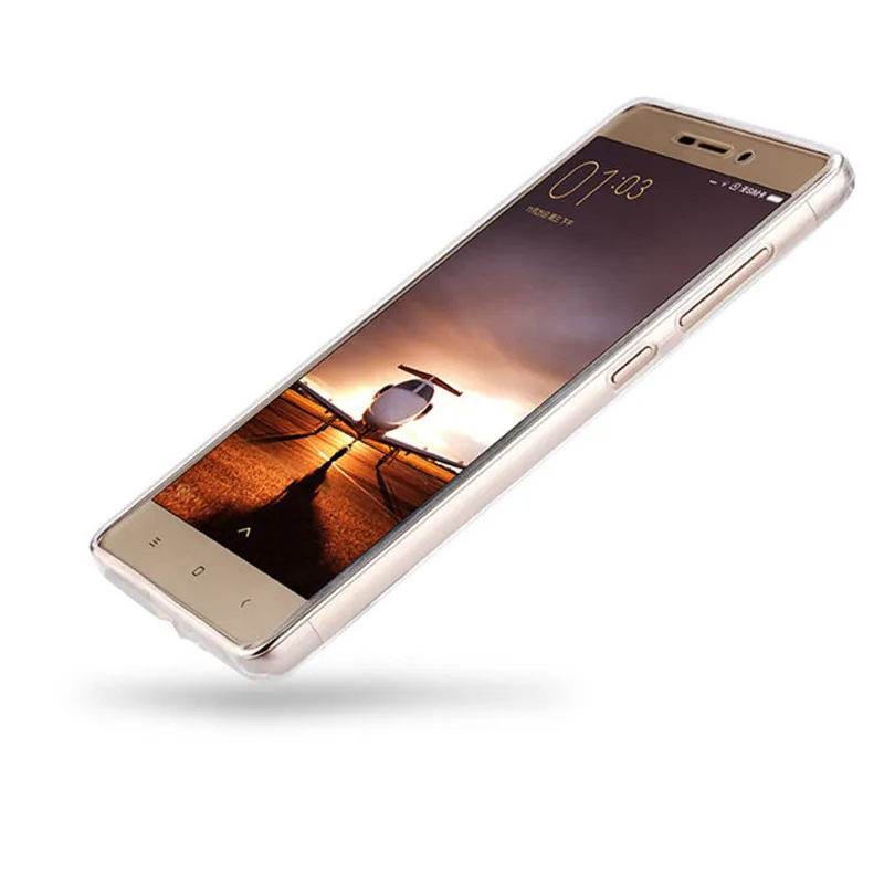 Чехол для Xiaomi Redmi 3 S прозрачные ультратонкие мягкие чехлы из ТПУ телефонов Pro