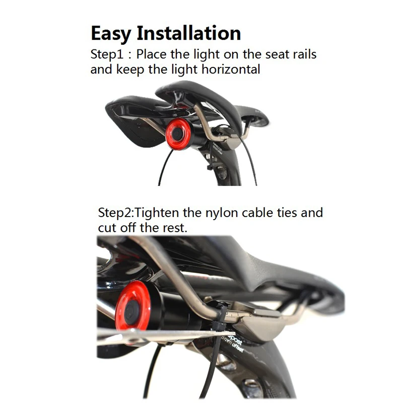 XLITE100 USB Перезаряжаемый велосипедный умный задний фонарь LED авто старт/стоп датчик