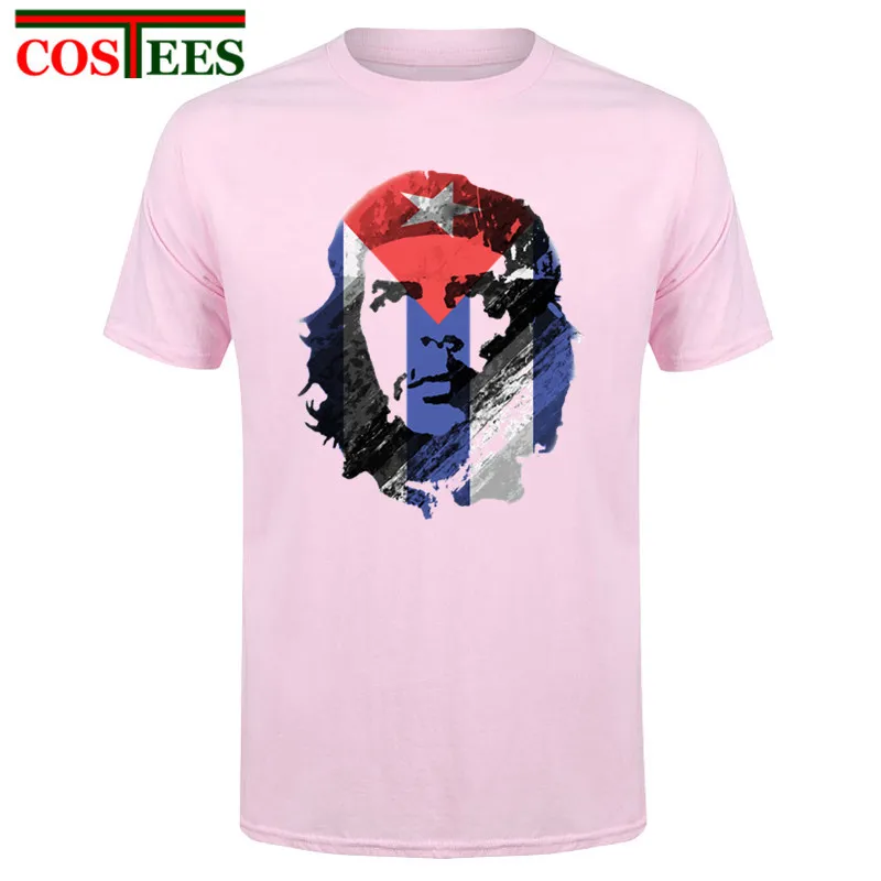 Футболки Geek Che Guevara с изображением кубинского флага мужские футболки лидера героя