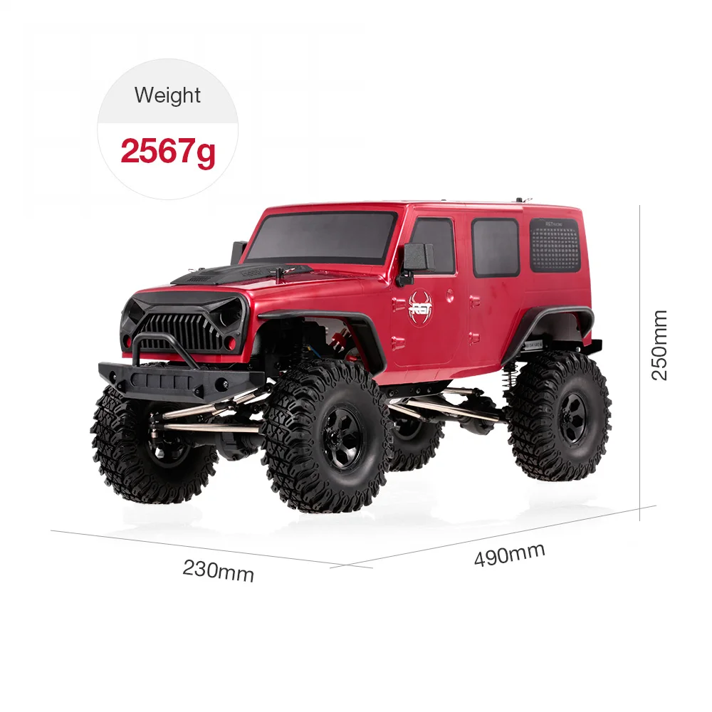RGT 86100 1/10 2,4G 4WD RC Рок Гусеничный внедорожный автомобиль скалолазание грузовик детская игрушка для мальчиков с 2 батареями