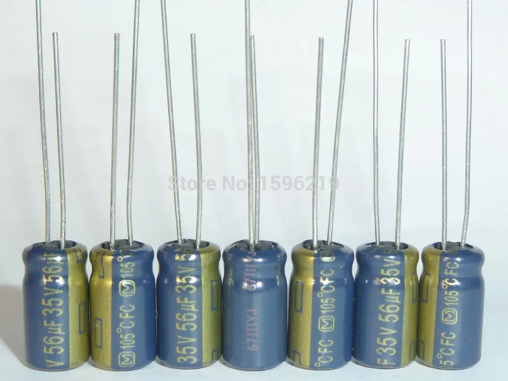 

10pcs 56uF 35V FC Series 6.3x11.2mm Low Impedance 35V56uF capacitor for Audio
