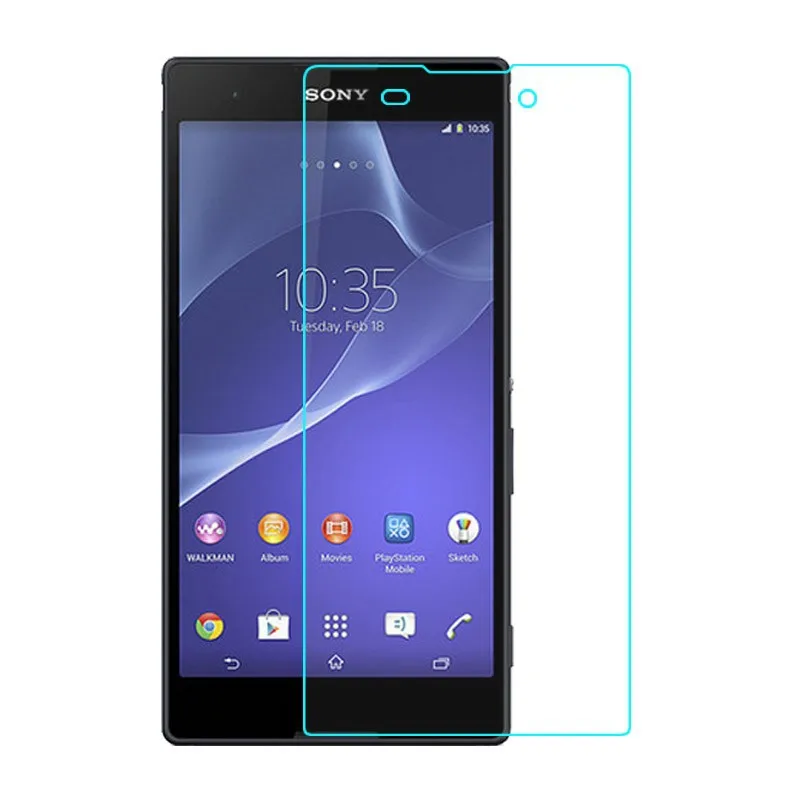 Закаленное стекло протектор экрана для sony xperia E3 E4 E4g E5 C3 C4 C5 T3 Xa M2 M4 M5 HD прозрачный