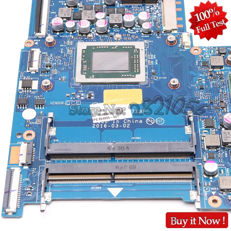NOKOTION BDL51 854959 601 001 для HP 15 BA материнская плата ноутбука процессор R8 M445DX графический