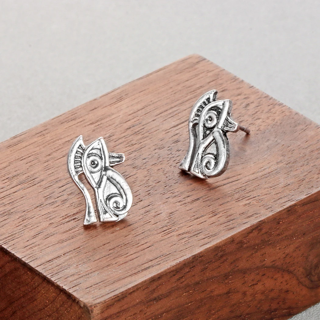 Серьги подвески Kinitial Винтажные серьги в виде глаз золотого цвета богини